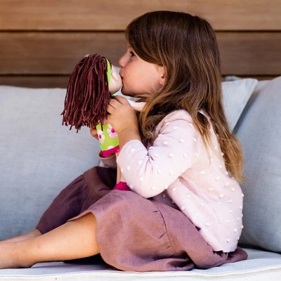 HABA Coco 12" Soft Doll With Brown Hair, Embroidered Face - Image 4