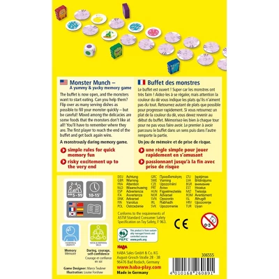 HABA Monster Munch - A Yummy & Yucky Memory Game For Ages 5+ - Image 3