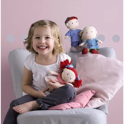 HABA Soft Doll Mirli 8" - First Baby Doll With Red Pigtails - Image 7