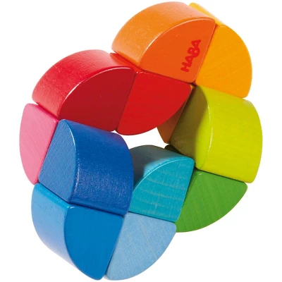 HABA Rainbow Ring Wooden Clutching Toy (Made In Germany) - Image 2