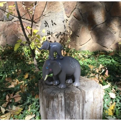 HABA Little Friends Elephant - Chunky Plastic Zoo Animal Toy Figure (4.5" Tall) - Image 8