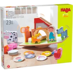 HABA Animal Balancing Act Wobbly Stacking Dexterity Game For Ages 2+ (Made In Germany)
