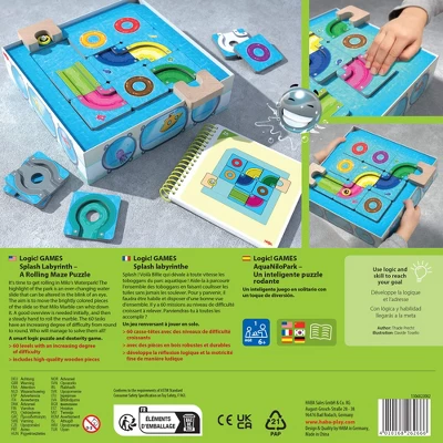 HABA Logic! Games: Splash Labyrinth - Milo's Waterpark Dexterity Maze Game - Image 9