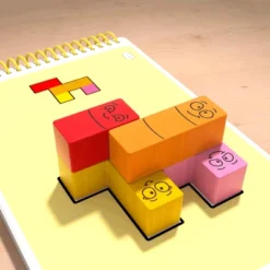 HABA Logic! Games:Happy Worms - Solo Brain Teaser Puzzling Game