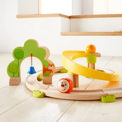 HABA Kullerbu Spiral Track - 26 Piece Wood & Plastic Ball Track Set - Image 6