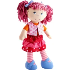 HABA Lilli-Lou 12" Soft Doll With Pink Hair