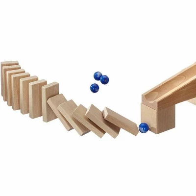 HABA Ball Track Starter Set - 44 Piece Wooden Marble Run - Image 4