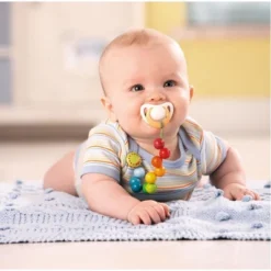 HABA Rainbow Pearls Pacifier Chain (Made In Germany)