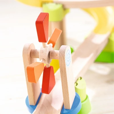 HABA Kullerbu Windmill Playset - 25 Piece Ball Track Starter Set - Image 5