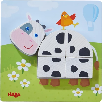 HABA On The Farm Beginner Pattern Blocks Puzzle - Ages 18 Months + - Image 4