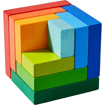 HABA Rainbow Cube - 3D Arranging Game (Made In Germany) - Image 8