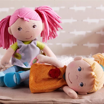 HABA Soft Doll Beatrice 8" - First Baby Doll With Red Pigtails - Image 4