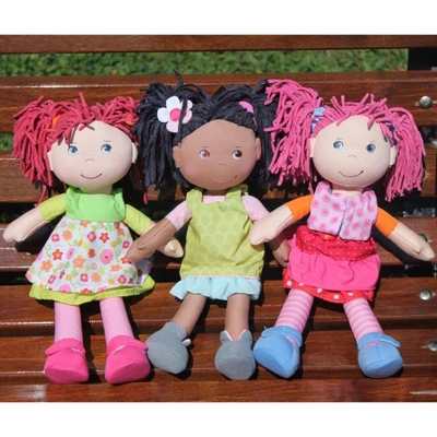 HABA Lilli-Lou 12" Soft Doll With Pink Hair - Image 4
