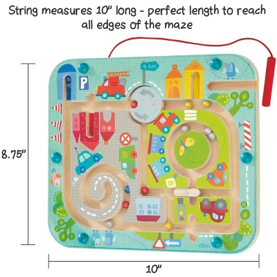 HABA Town Maze Magnetic Puzzle Game - Learning & Education Toys For Preschoolers - Image 5