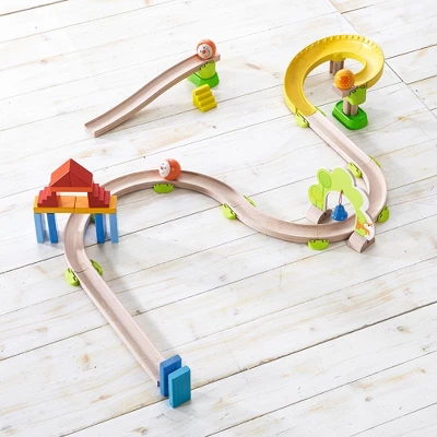 HABA Kullerbu Spiral Track - 26 Piece Wood & Plastic Ball Track Set - Image 5