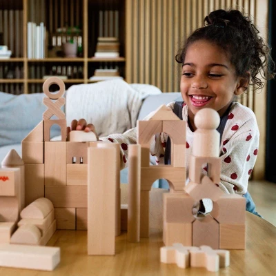 HABA Basic Building Blocks 102 Piece Extra Large Wooden Starter Set (Made In Germany) - Image 7