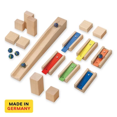 HABA Melodious Building Bricks - Wooden Marble Run Accessory - Image 2