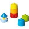 HABA Lighthouse Wooden Rainbow Stacker - 8 Piece Toddler Play Set (Made In Germany)
