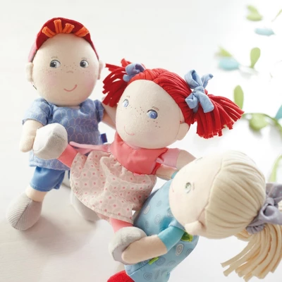 HABA Soft Doll Mirli 8" - First Baby Doll With Red Pigtails - Image 4