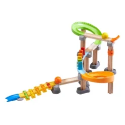 HABA Kullerbu Melody Dominoes Rolling Ball Track Play Set With Xylophone And Stairs For Ages 2+