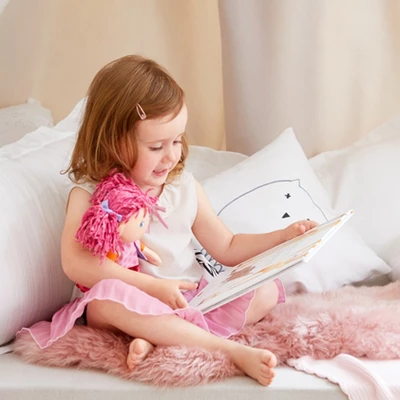 HABA Lilli-Lou 12" Soft Doll With Pink Hair - Image 2