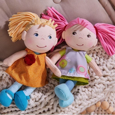 HABA Soft Doll Beatrice 8" - First Baby Doll With Red Pigtails - Image 2