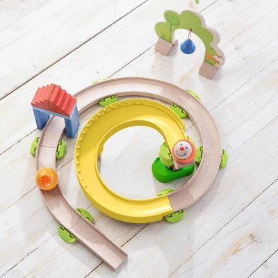 HABA Kullerbu Spiral Track - 26 Piece Wood & Plastic Ball Track Set - Image 4