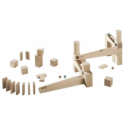 HABA Ball Track Starter Set - 44 Piece Wooden Marble Run - Image 3