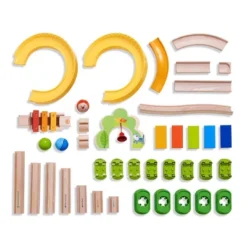 HABA Kullerbu Sim-Sala-Kling - 38 Piece Wooden & Plastic Ball Tack Set