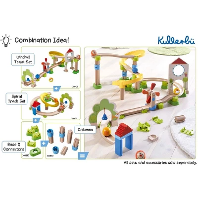 HABA Kullerbu Windmill Playset - 25 Piece Ball Track Starter Set - Image 12