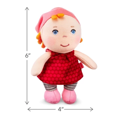 HABA Mini Soft Doll Hertha - Tiny 6" First Baby Doll From Birth And Up - Image 2