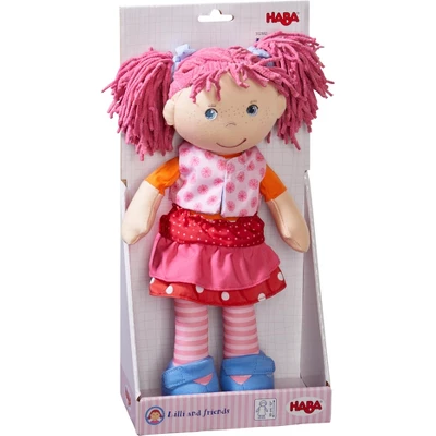 HABA Lilli-Lou 12" Soft Doll With Pink Hair - Image 6