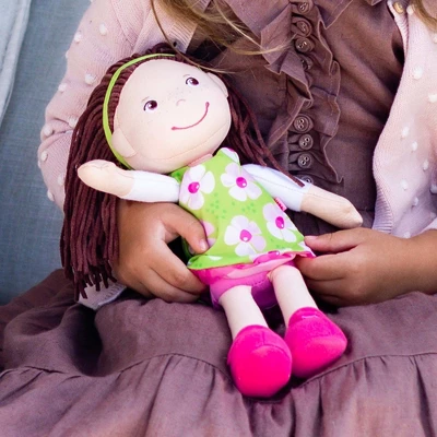 HABA Coco 12" Soft Doll With Brown Hair, Embroidered Face - Image 2