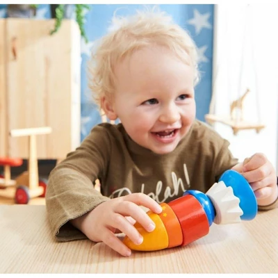 HABA Threading Game Rocket Dexterity Toy For Ages 2+ (Made In Germany) - Image 3