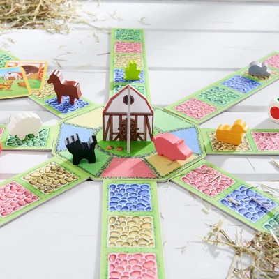HABA Barnyard Bunch - A Cooperative Roll & Move Game For Ages 4 And Up (Made In Germany) - Image 3