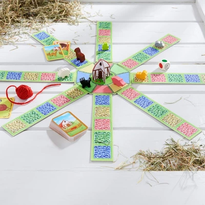 HABA Barnyard Bunch - A Cooperative Roll & Move Game For Ages 4 And Up (Made In Germany) - Image 2