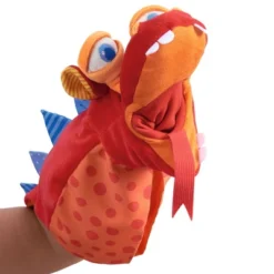HABA Glove Puppet Eat-It-Up With Built In Belly Bag To Feed The Monster
