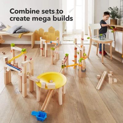 HABA Marble Run 74 Piece Master Construction Set - Image 6