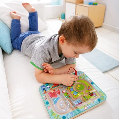 HABA Town Maze Magnetic Puzzle Game - Learning & Education Toys For Preschoolers - Image 3