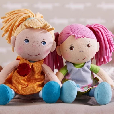 HABA Soft Doll Beatrice 8" - First Baby Doll With Red Pigtails - Image 3