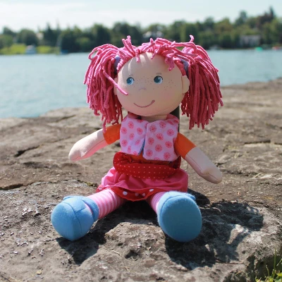 HABA Lilli-Lou 12" Soft Doll With Pink Hair - Image 5
