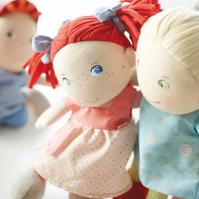 HABA Soft Doll Mirli 8" - First Baby Doll With Red Pigtails - Image 3