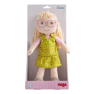 HABA Leonore 12" Soft Doll With Blonde Hair And Removable Glasses (Machine Washable) - Image 7