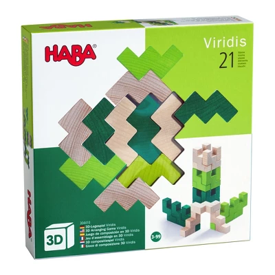 HABA 3D Viridis 21 Piece Wooden Building Blocks Set (Made In Germany) - Image 7