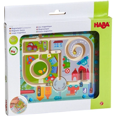 HABA Town Maze Magnetic Puzzle Game - Learning & Education Toys For Preschoolers - Image 9