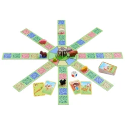 HABA Barnyard Bunch - A Cooperative Roll & Move Game For Ages 4 And Up (Made In Germany)