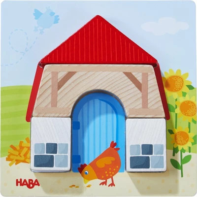 HABA On The Farm Beginner Pattern Blocks Puzzle - Ages 18 Months + - Image 6